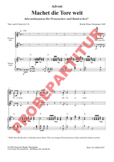 Machet die Tore weit (Partitur FCh)