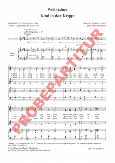 Kind in der Krippe (Partitur FCh)