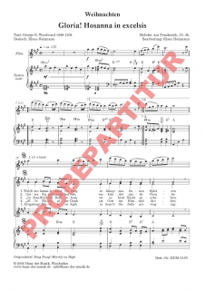 Gloria! Hosanna in excelsis (Partitur FCh)