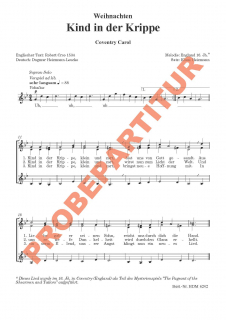 Kind in der Krippe (Chorpartitur FCh)