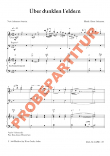 über dunklen Feldern FCh Partitur