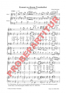 Kommt zu diesem Freudenfest MCh Partitur
