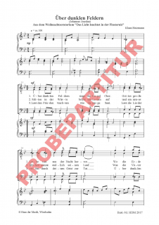 über dunklen Feldern MCh Partitur