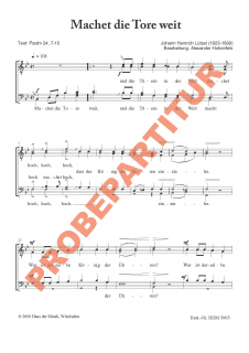 Machet die Tore weit - MCh Partitur Machet die Tore weit - MCh Partitur