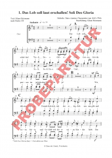 Soli Deo Gloria - (Chorpartitur)
