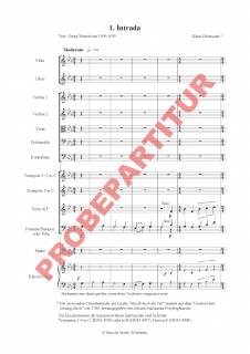 Es kommt der Herr der Herrlichkeit - (Orchesterpartitur)