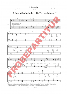 Es kommt der Herr der Herrlichkeit - (Chorpartitur)