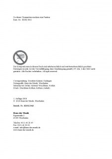 Zwanzig mal drei - (Chorpartitur)