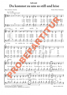 Du kommst zu uns so still (GCh)