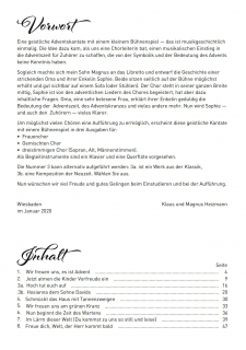 Wir freuen uns, es ist Advent - SAM Chorpartitur