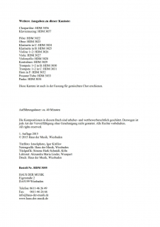 Singet dem Herrn Partitur Frauenchor