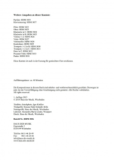 Singet dem Herrn Chorpartitur Frauenchor