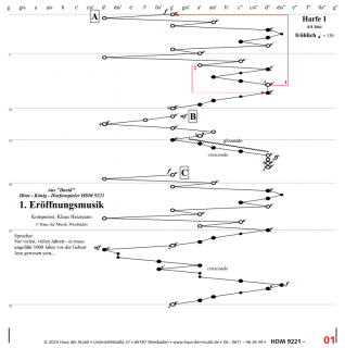 Notenmappe für Veeh-Harfen-Ensemble von Klaus Heizmann