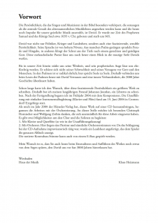 David - König, Sänger und Poet - (Partitur) Digital