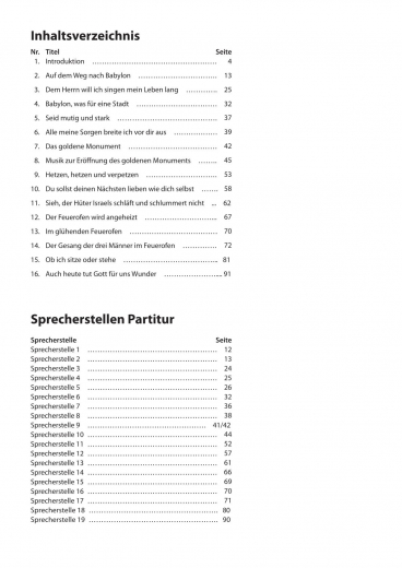 Die drei Männer im Feuerofen Klavierstimme