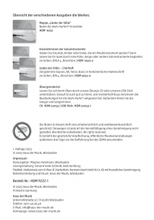 Lieder der Stille Veeh-Harfe - Partiturausgabe Digital