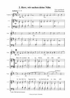 Lieder der Stille Veeh-Harfe - Partiturausgabe Digital