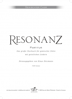 Resonanz - (Partitur)