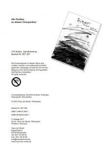 Singt! (Chorpartitur)