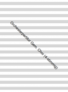 Orchesterpartitur Gem. Chor (4-stimmig)