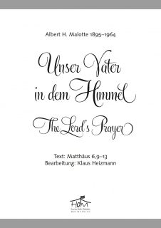 Unser Vater in dem Himmel - The Lord's Prayer (GCh)