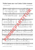 Nichts kann uns von Gottes Liebe trennen (Chorpartitur)