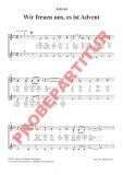 Wir freuen uns, es ist Advent (Chorpartitur FCh)
