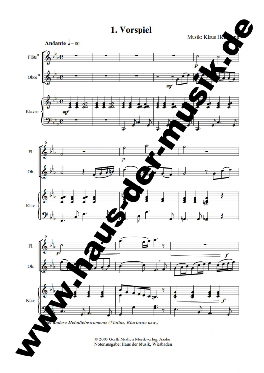 Lasset uns nun gehen nach Bethlehem Partitur