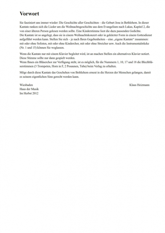 Das Wunder - (Chorpartitur FCh)