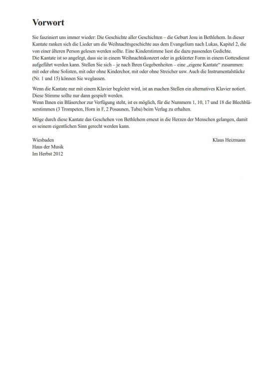 Das Wunder - (Klavierauszug FCh)