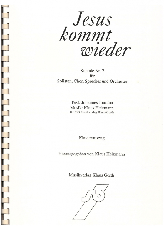 Jesus kommt wieder (Klavierauszug)