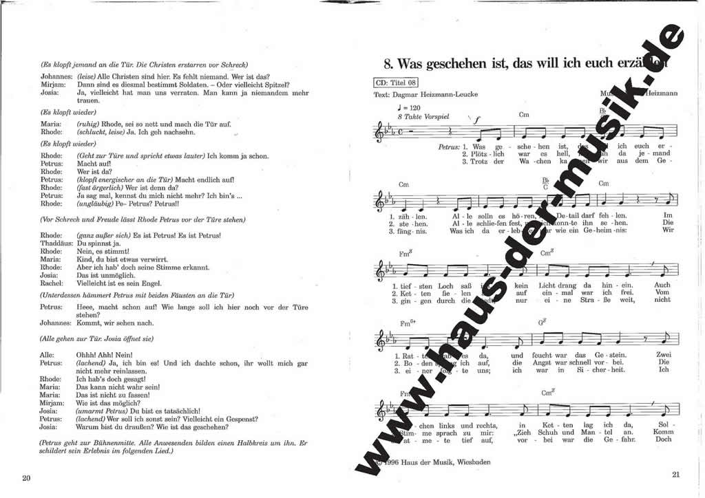 Das Geheimnis von Zelle 10 (Chorpartitur)