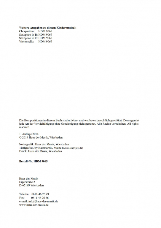 Der barmherzige Samariter - (Partitur)