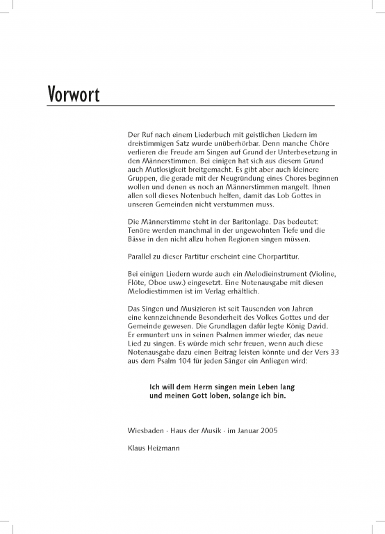 Vierzig mal drei - (Partitur)