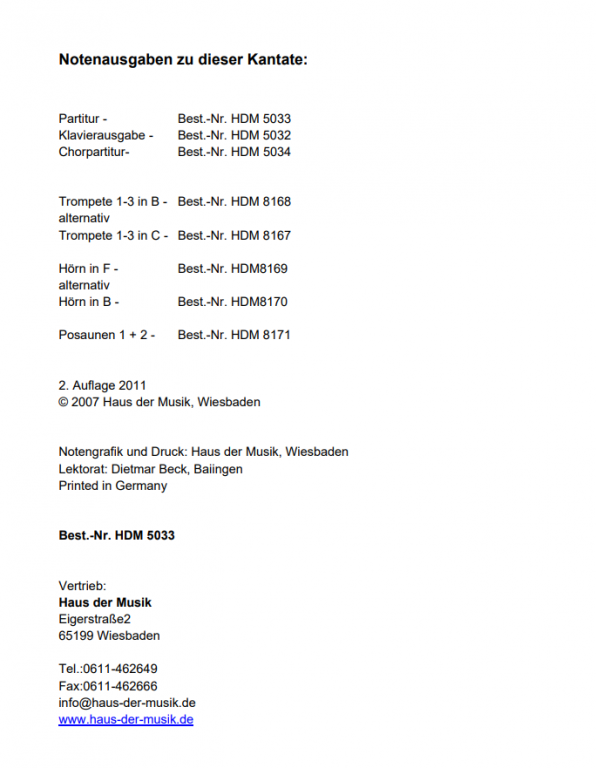 Gott sei Dank (Klavierauszug)