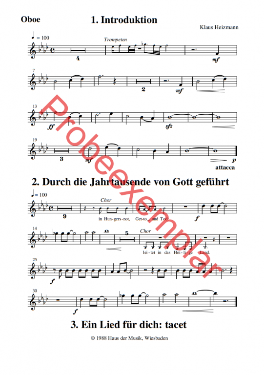 Israel Schalom - (Oboe + Englisch Horn)