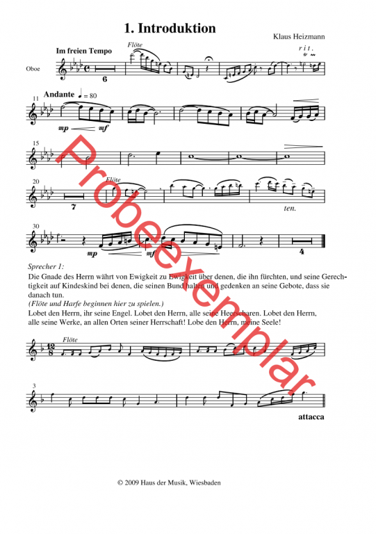 David - König, Sänger und Poet - (Oboe)