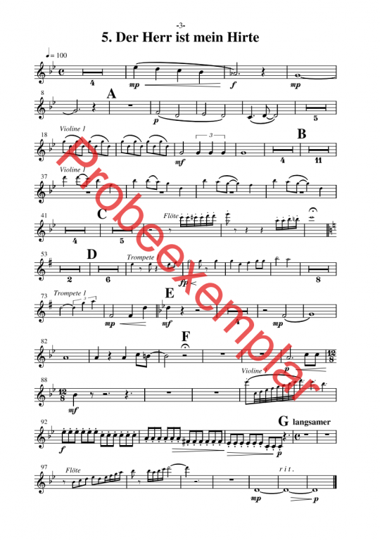 David - König, Sänger und Poet - (Horn in F)