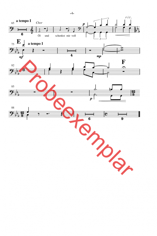 David - König, Sänger und Poet - (Posaune 1-2)