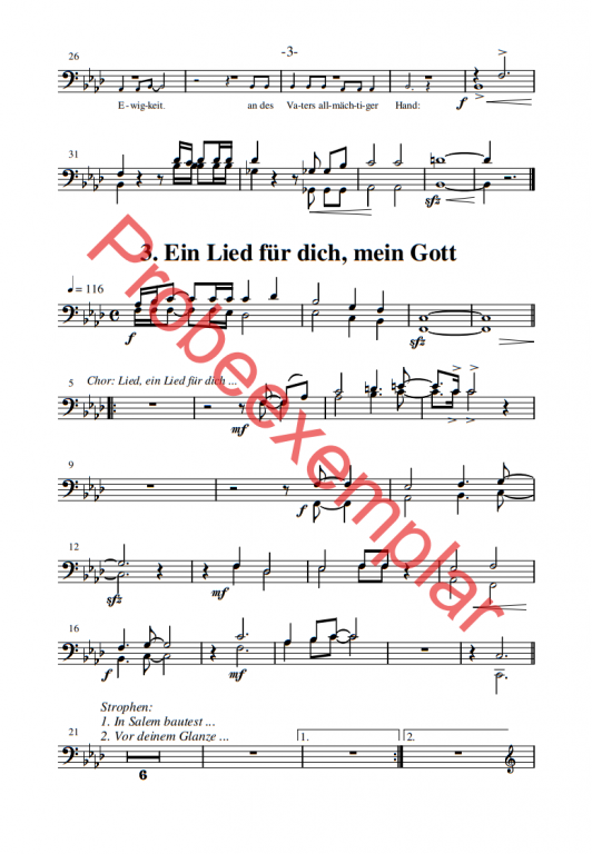 Israel Schalom - (Posaune 1+2)