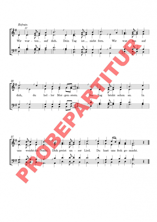 Herr, wir warten, dass du kommst (GCh)