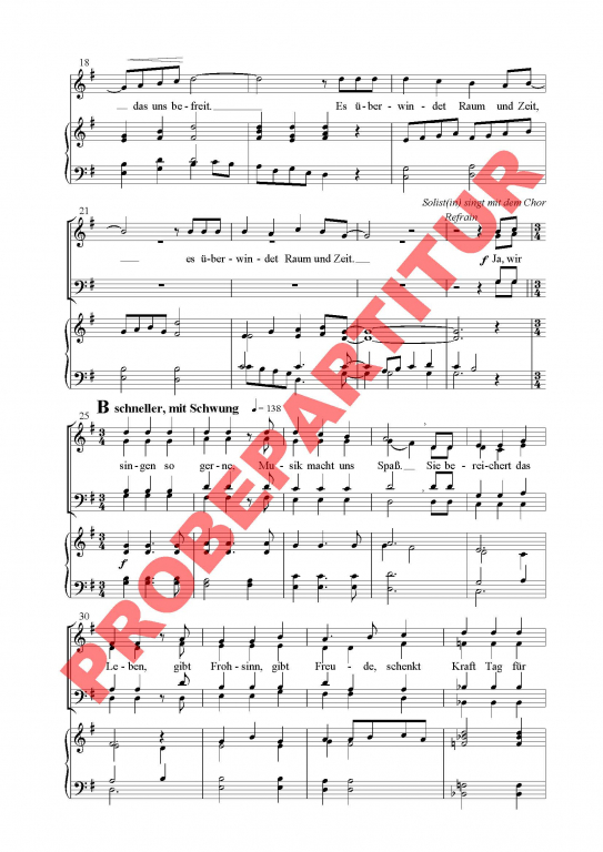 Was wär´ das Leben ohne Lied (GCh)