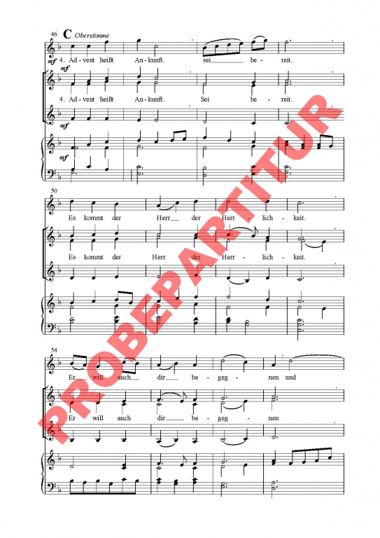 Advent heißt Ankunft (Klavierauszug FCh)