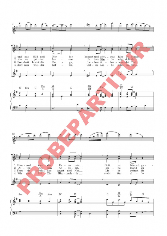 Kommt zu diesem Freudenfest FCh Partitur