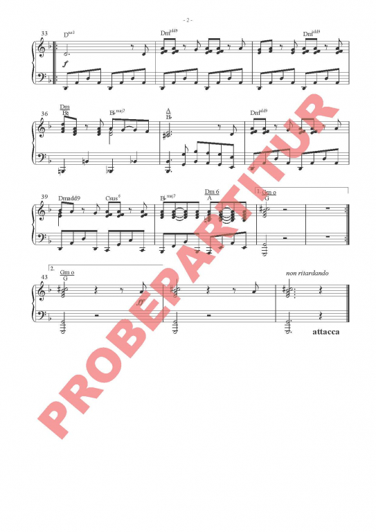 Gesprengte Ketten - Klavierauszug