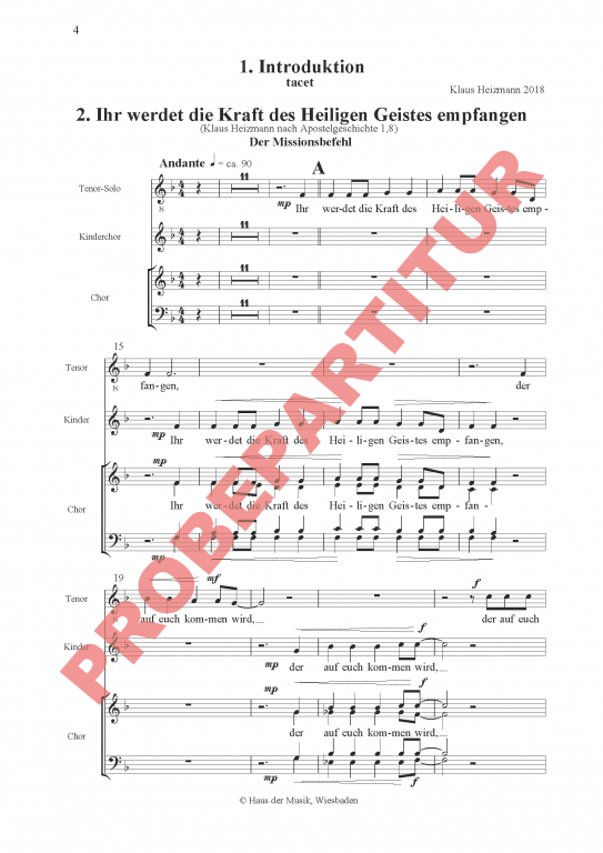 Paulus-Oratorium - Chorpartitur