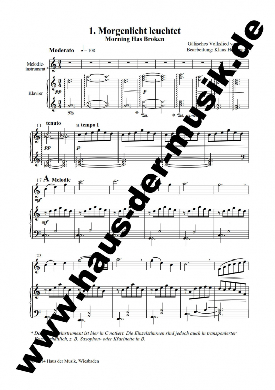 Faszinierende Melodien - (Ausgabe für hohe Melodieinstrumente) Digital