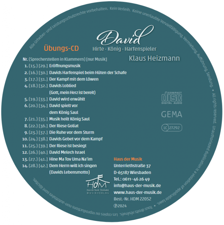 David Veeh-Harfe - (CD) Digital