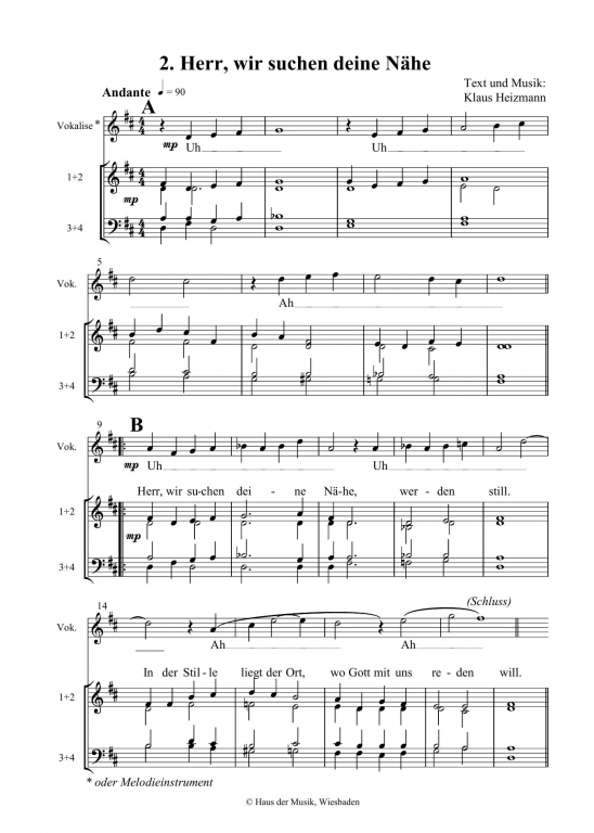 Lieder der Stille Veeh-Harfe - Partiturausgabe Digital