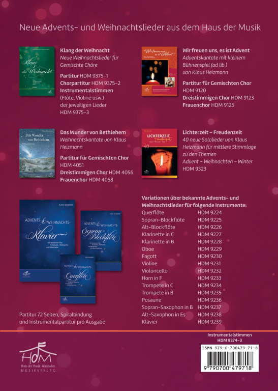 Advent ist der Weg nach Bethlehem Instrumental